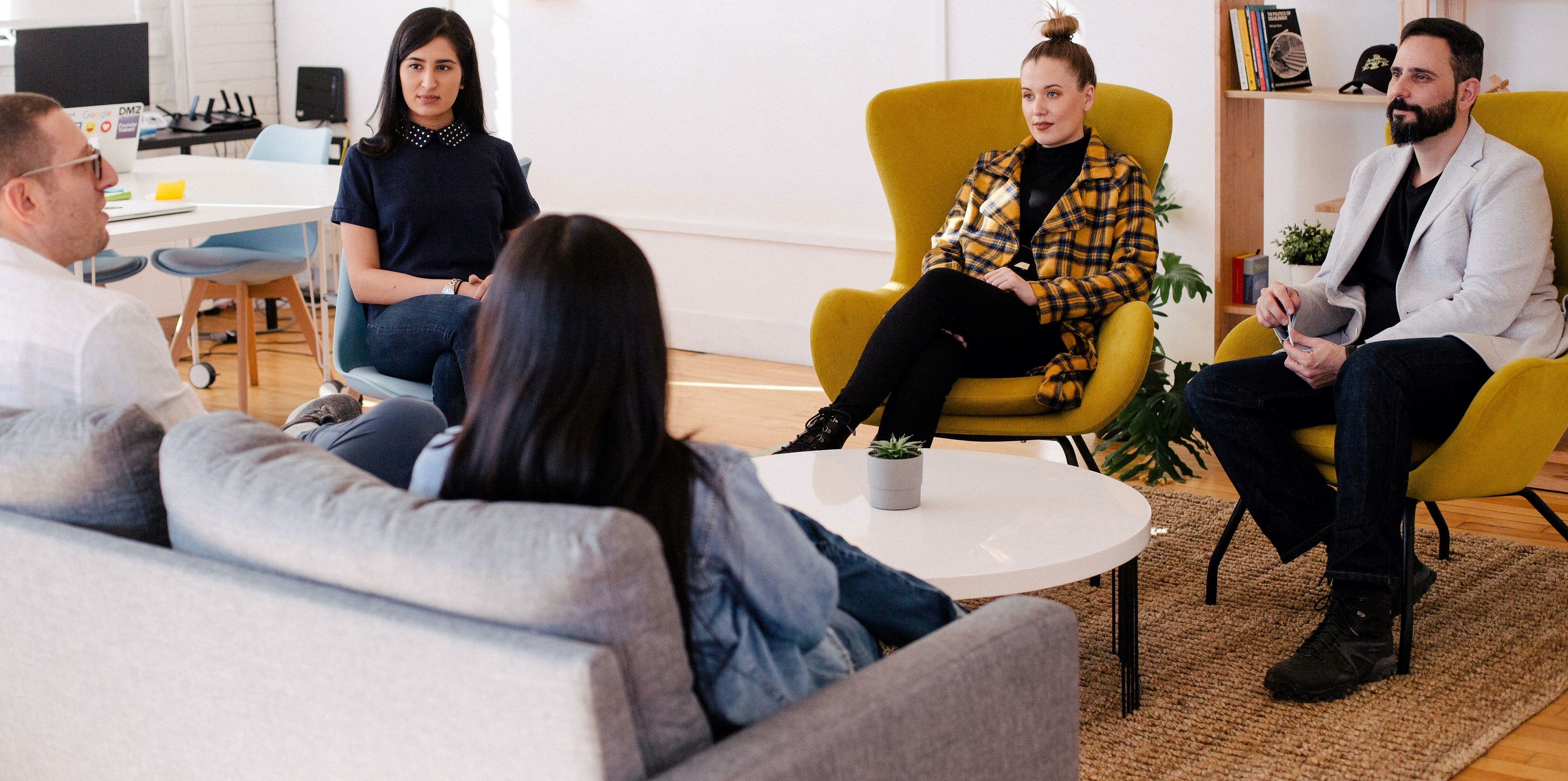 group of people having a business meeting